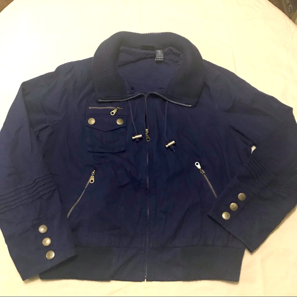 Torrid sz2 heavy navy coat